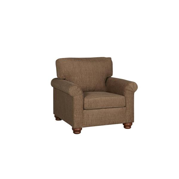 Progressive Furniture Aubrey Mocha Brown Upholstered Arm Chair