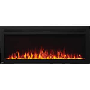 Purview 50 in. Wall-Mount Electric Fireplace in Black