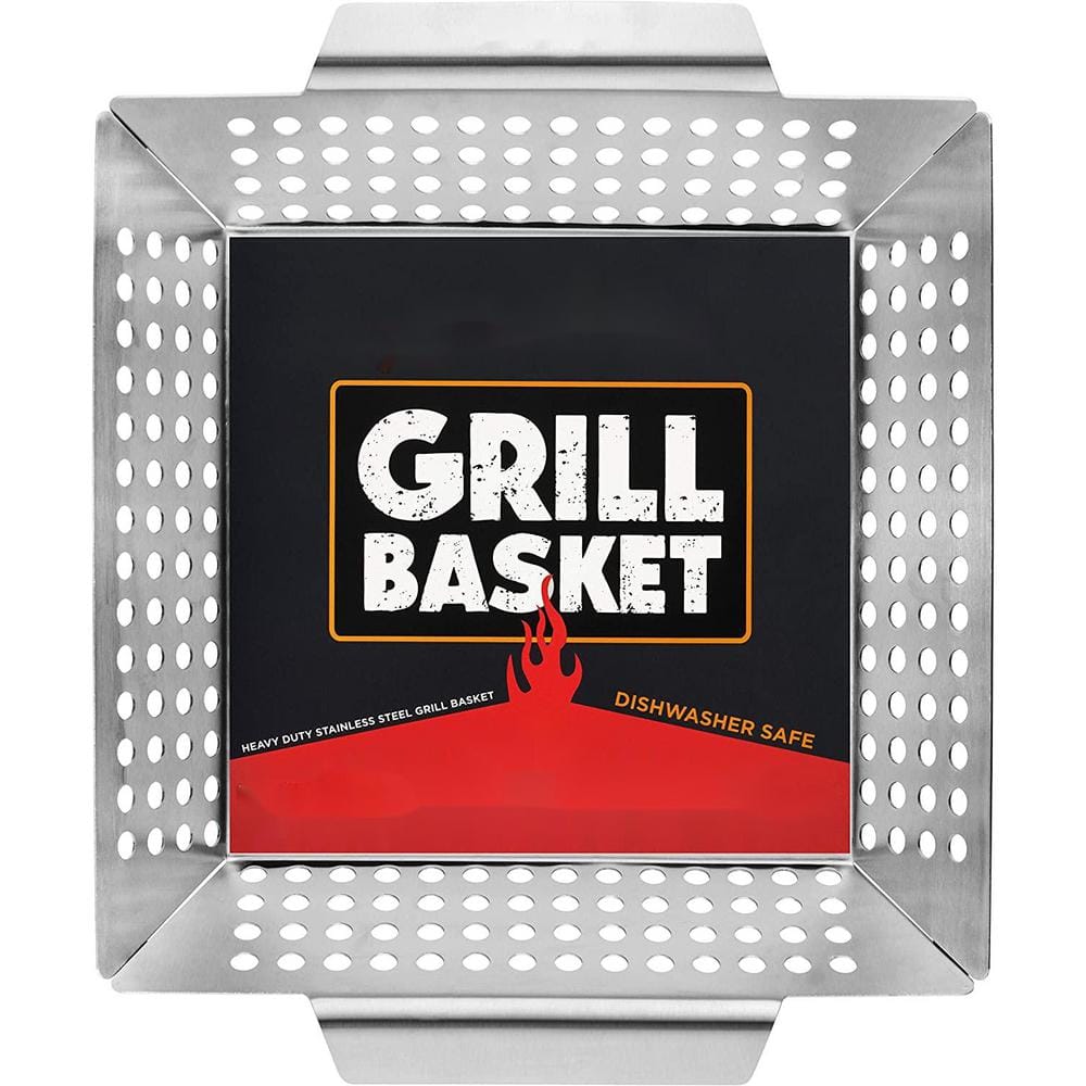 Heavy-Duty Grill Basket-Large Grilling Basket for More Vegetables