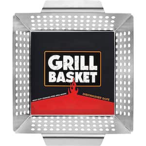 Heavy-Duty Grill Basket-Large Grilling Basket for More Vegetables