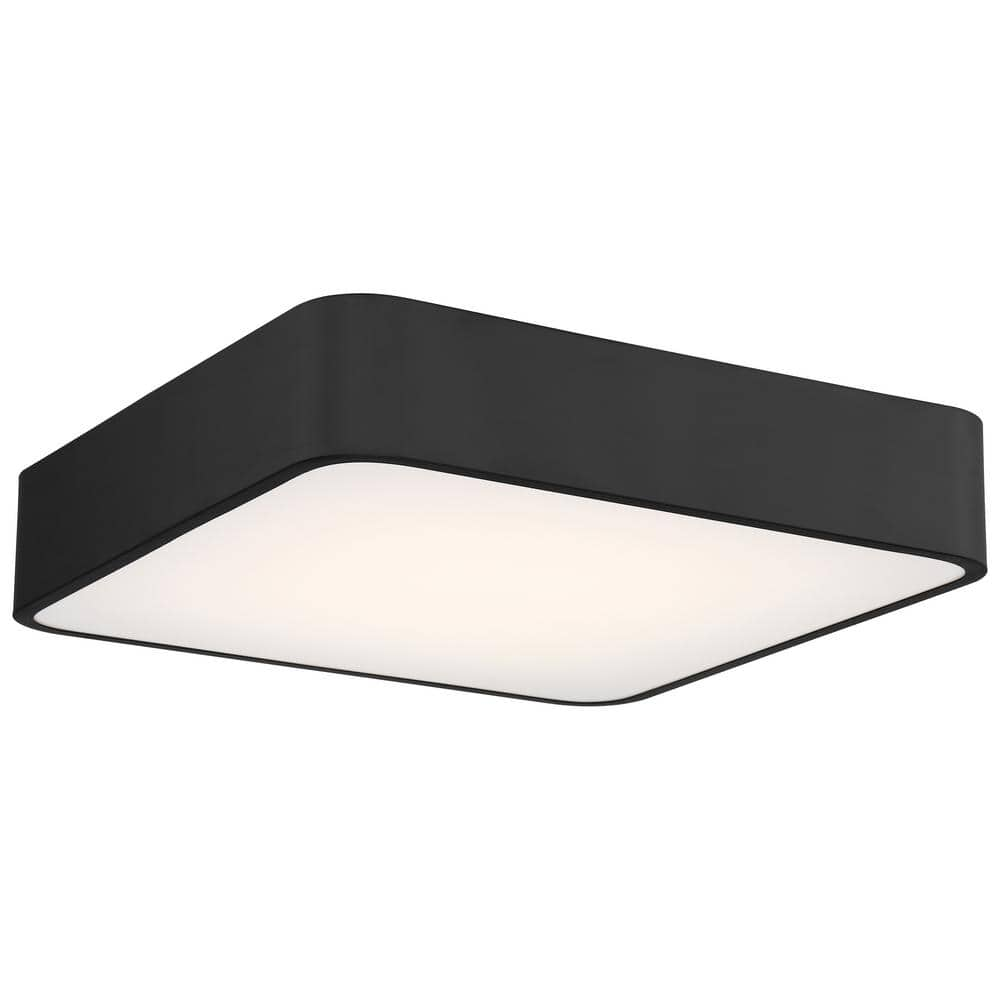 Access Lighting Granada 16 in. 1-Light Black Flush Mount