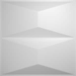 1 in. x 19-5/8 in. x 19-5/8 in. White PVC Aberdeen EnduraWall Decorative 3D Wall Panel (2.67 sq. ft.)
