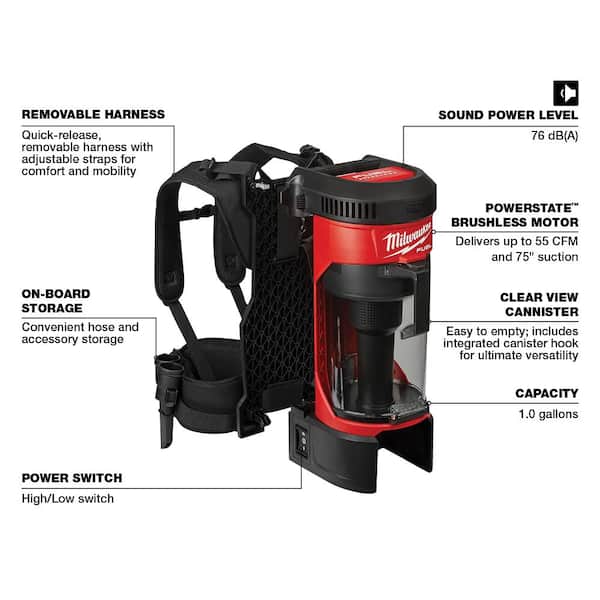 Milwaukee M18 FUEL 18-Volt Lithium-Ion Brushless 1 Gal. Cordless 3  