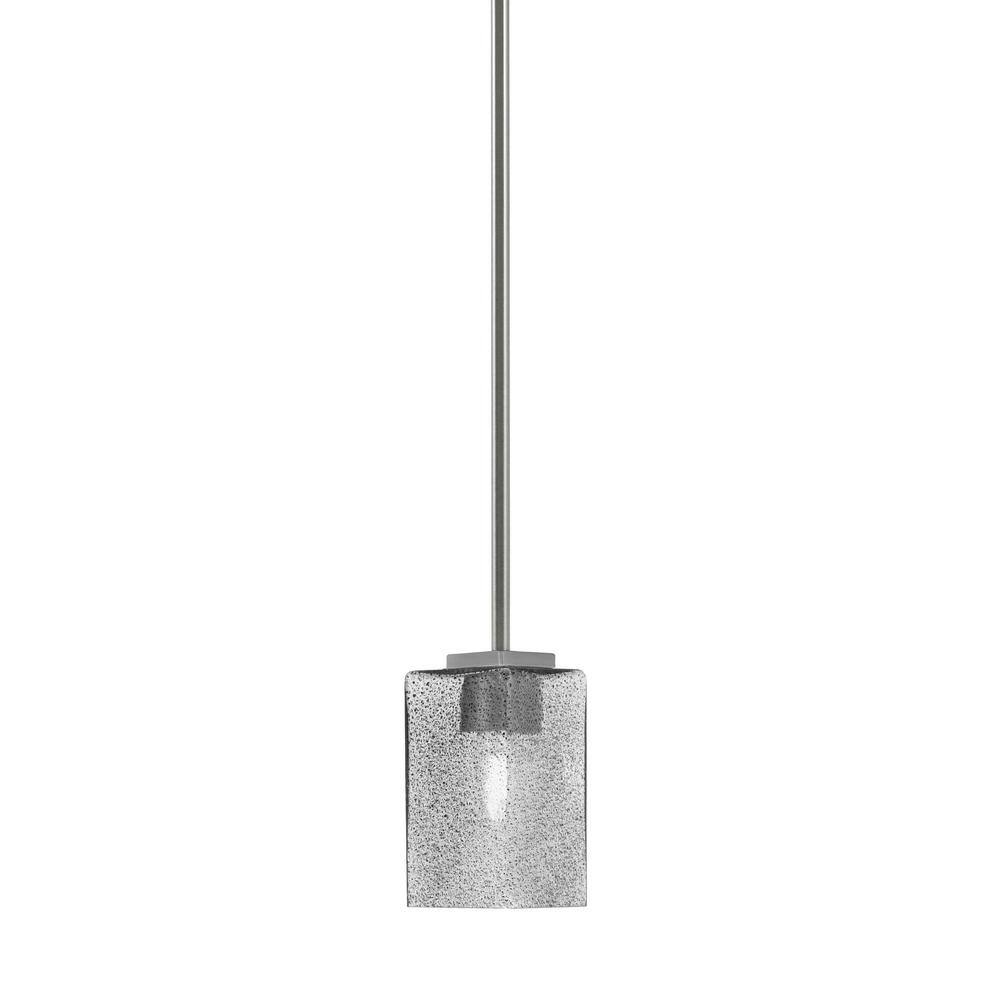 Bridgewater 100-Watt 1-Light Graphite Shaded Pendant Light Mini Pendant wit