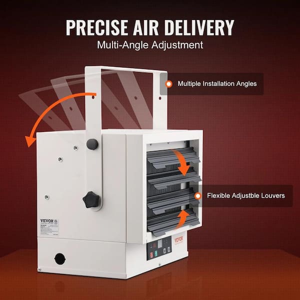 Ahfiwaso 7500-Watt Forced Air Electric Ceiling Garage Heater with