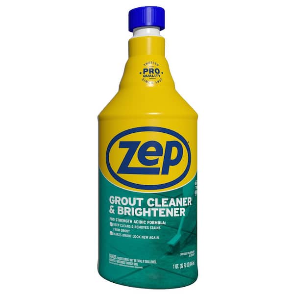 Zep® Grout Cleaner & Whitener, Quart Bottle, 4 Bottles - ZU1046324