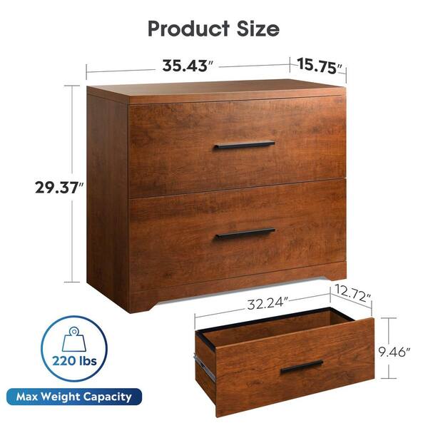 Whalen Furniture Brookhaven 2 Drawer File Cabinet | Cabinets Matttroy