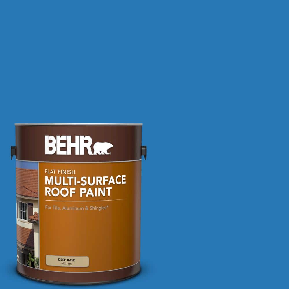 1 gal. #P500-6 Deep River Flat Multi-Surface Exterior Roof Paint