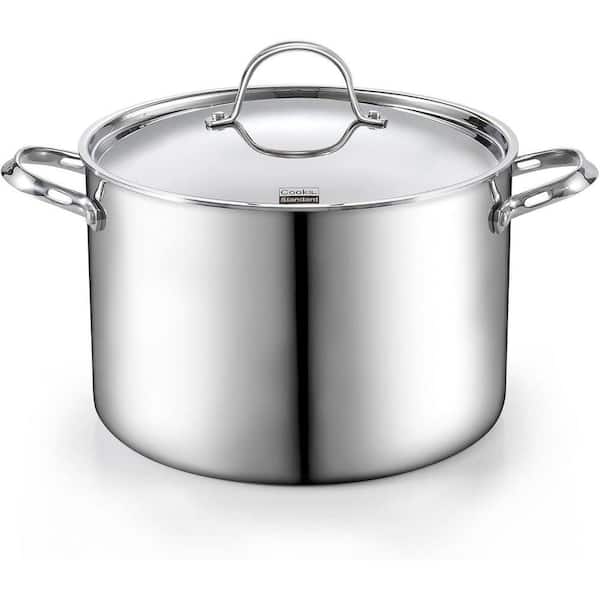 12-qt. Multi-Ply Clad Stainless Steel Stock Pot with Lid
