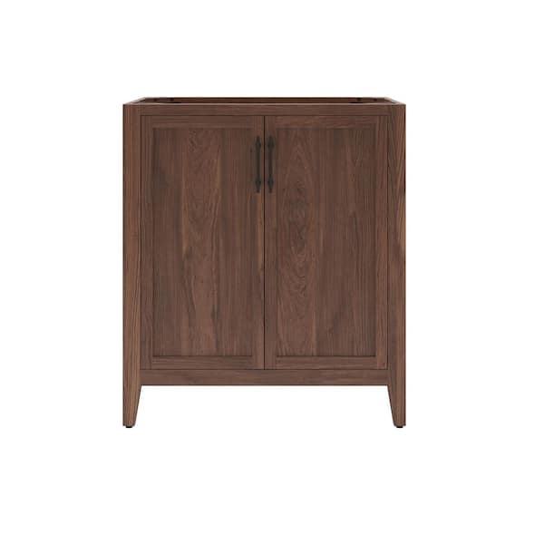 Fresca Silas 30 in. Bath Vanity Cabinet without Top in Warm Walnut