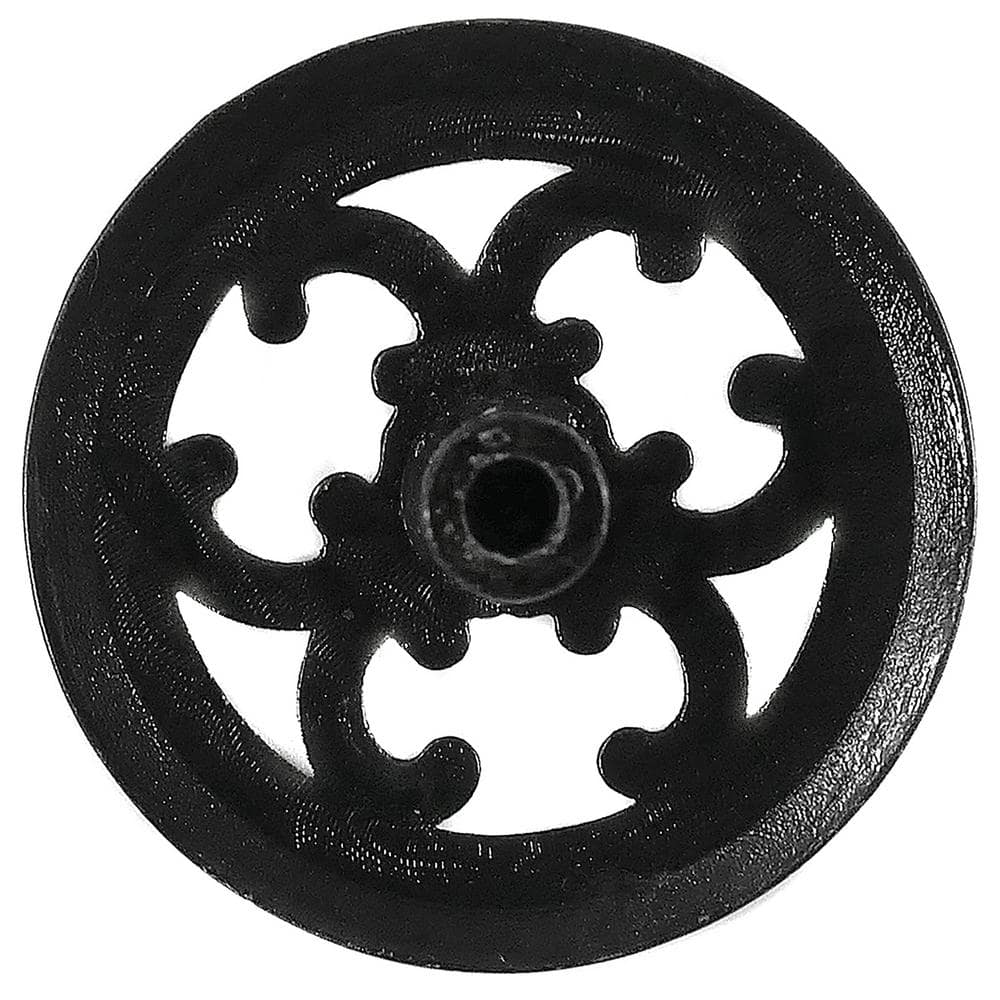 Antique Brass Round Filigree Cabinet Knob with Mounting Hardware