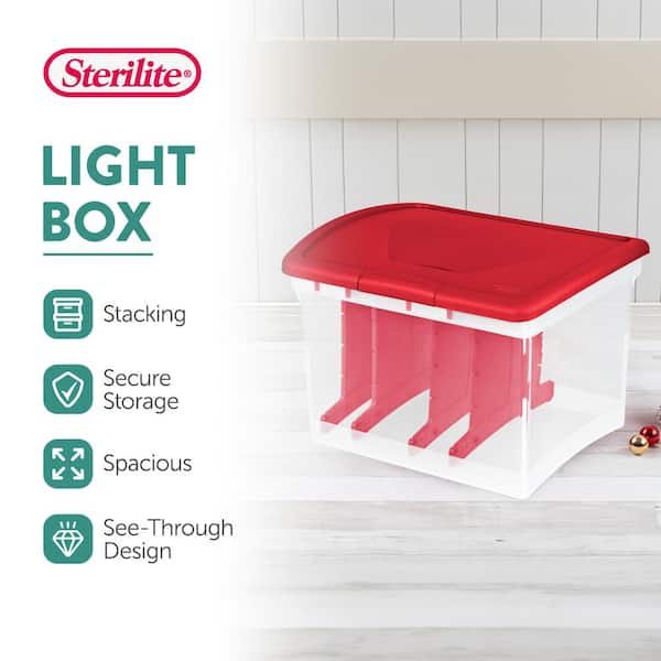 Sterilite 14.5 Gal. Seasonal Christmas Light Ornament