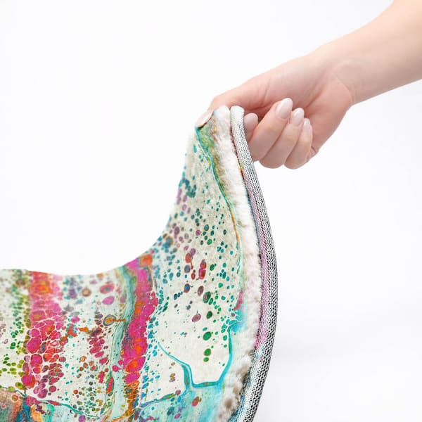 Dream Shag Premium Machine Washable Abstract ADS47 Melody 8 ft. x 8 ft. Round Rug
