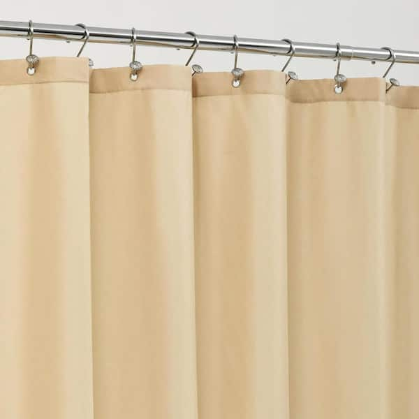 Aoibox 72 in. W x 72 in. L Waterproof Fabric Shower Curtain in Khaki ...