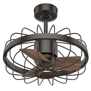 Roswell 16 in. Indoor Noble Bronze Ceiling Fan with Wall Control For Bedrooms