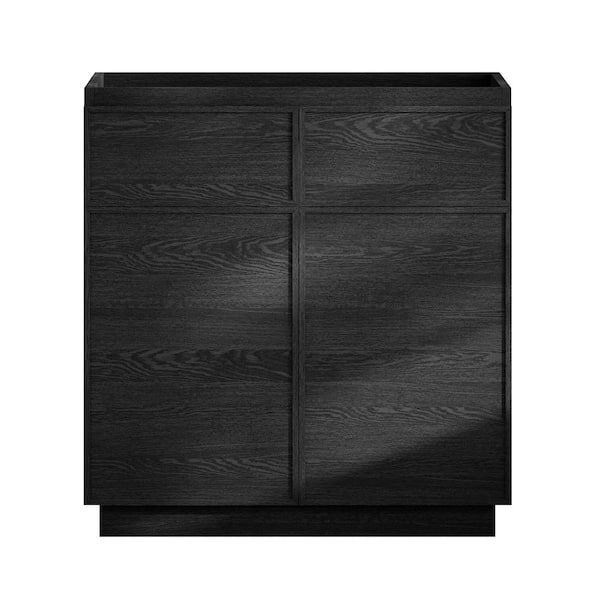 Swiss Madison St. Tropez 36 in. Freestanding Bath Vanity Cabinet without Top in Black Oak
