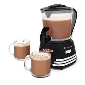 Retro 32 oz. Black Milk Frother with a Hot Chocolate Maker