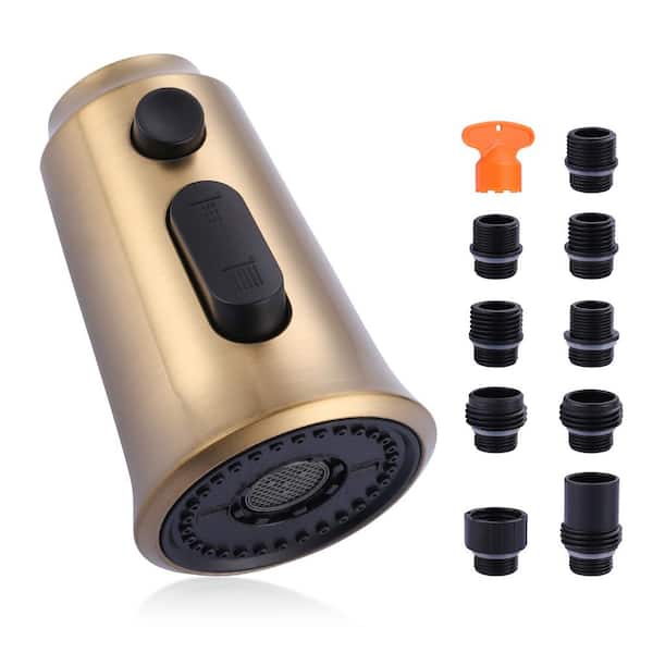 ALEASHA 1/2 in. Kitchen Faucets Head in Brushed Gold