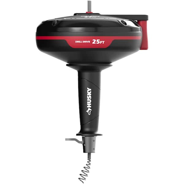 Husky 1/4 in. x 25 ft. Power Drum Auger 4101850111 The Home Depot
