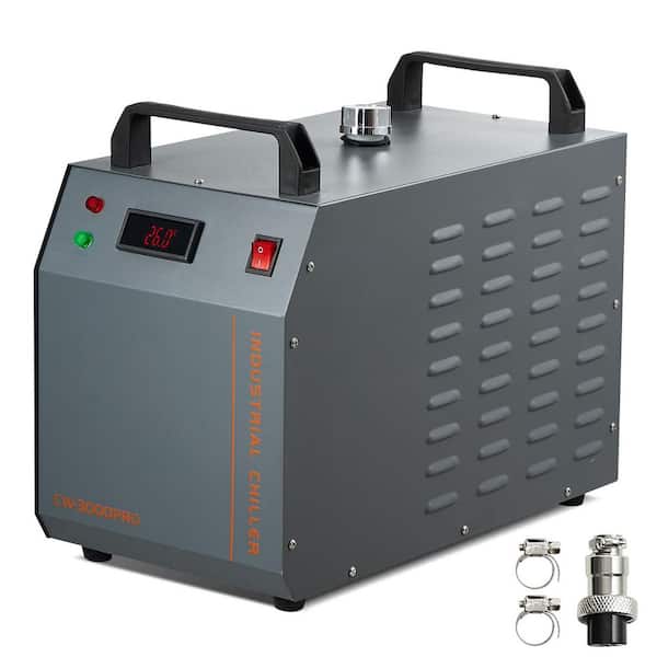 Industrial Water Chiller, CW-3000(PRO), 150W Air-Cooled Industrial Water Cooler Cooling System, 12 l Water Tank Capacity