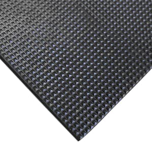 Rubber-Cal Corrugated Fine Rib 1/8 in. x 4 ft. x 10 ft. Rubber Runner  03_168_W_FR_10 - The Home Depot