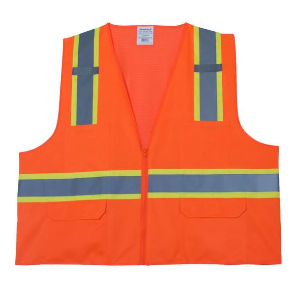 orange construction jacket