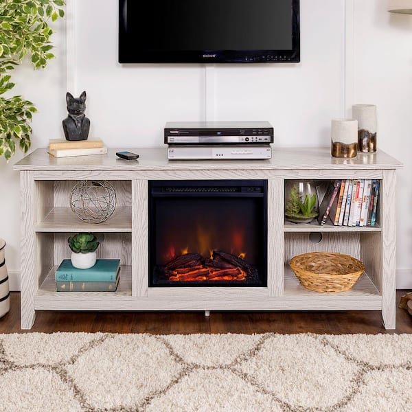 Farmhouse Tv Stand With Fireplace 65, Tv Stand With Fireplace 65 Inch