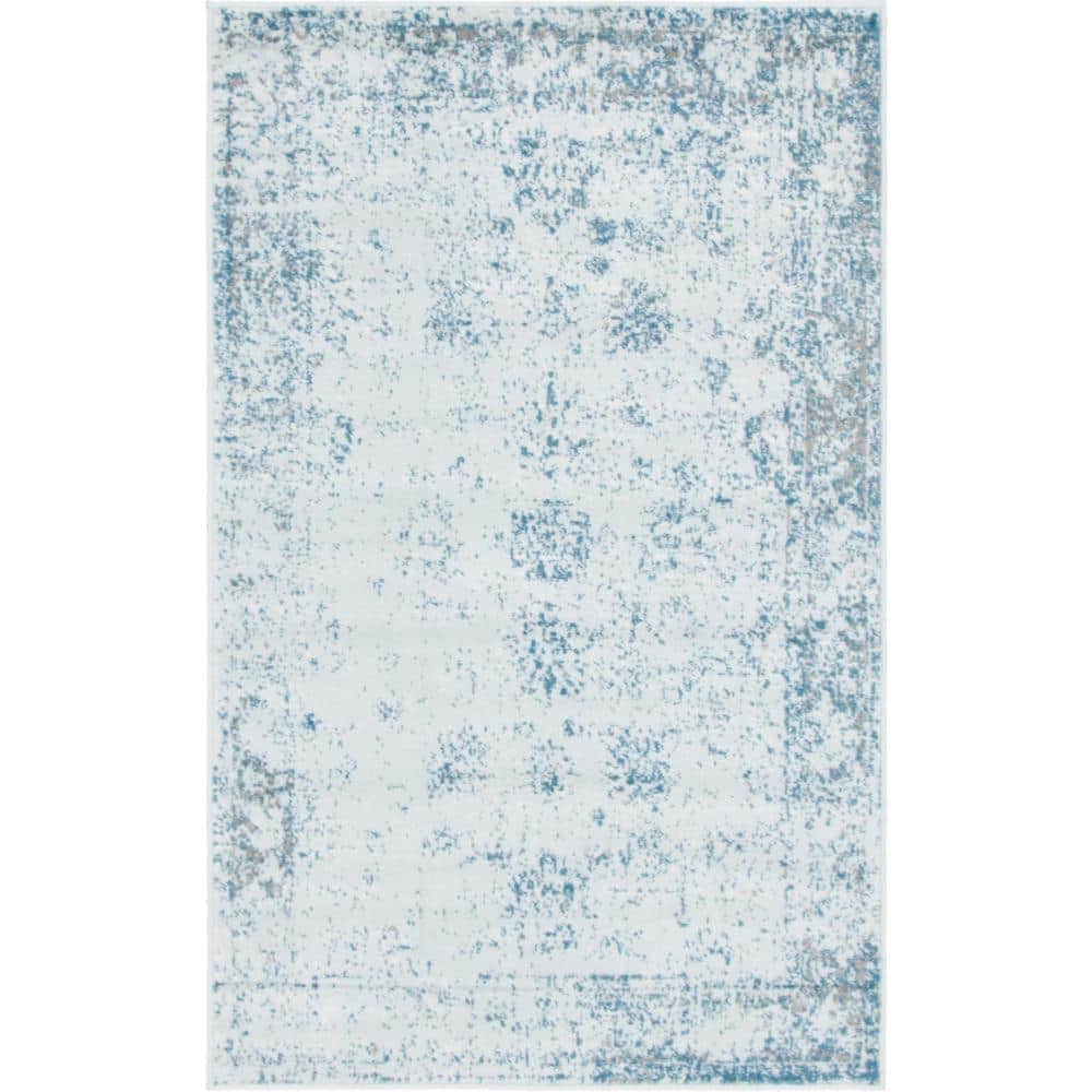 Sofia Casino Light Blue 3' 3 x 5' 3 Area Rug price history on PriceWatchPro
