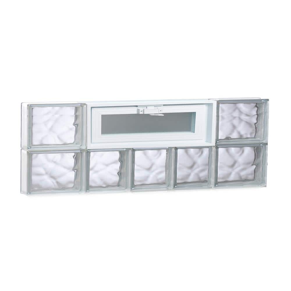32.75 in. x 11.5 in. x 3.125 in. Frameless Wave Pattern Vented Glass Block Window price history on PriceWatchPro