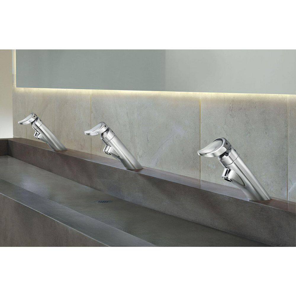 Chrome Commercial Single Handle Bathroom Faucet