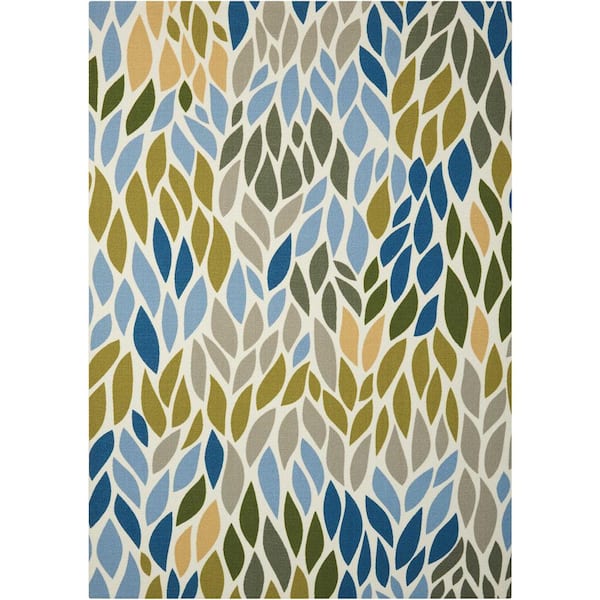 Home and Garden Multi 10 ft. x 13 ft. Indoor/Outdoor Area Rug