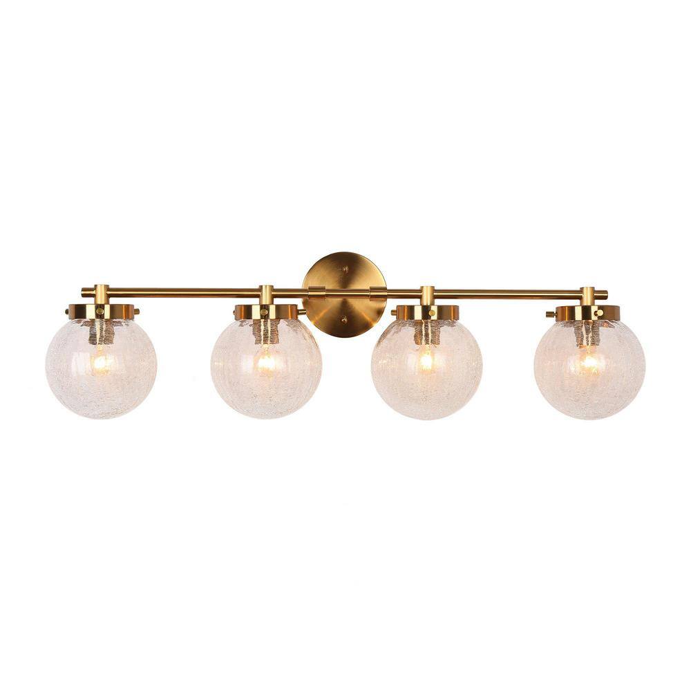 LNC Modern 29 5 In 4 Light Plated Brass Bathroom Vanity Light With   Plated Brass Lnc Vanity Lighting L3qn2qe35w458c 64 1000 