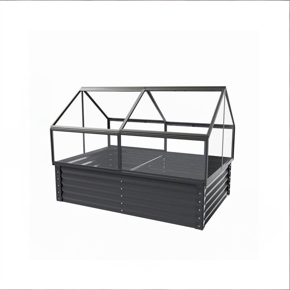 45 in. W x 68.7 in. D x 51.5 in. H Metal Black Greenhouse, Raised Plant Bed price history on PriceWatchPro