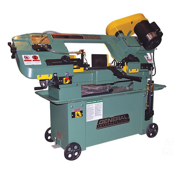 General International 40 in. Industrial Metal Cutting Band Saw with Mobile Base and Coolant Pump