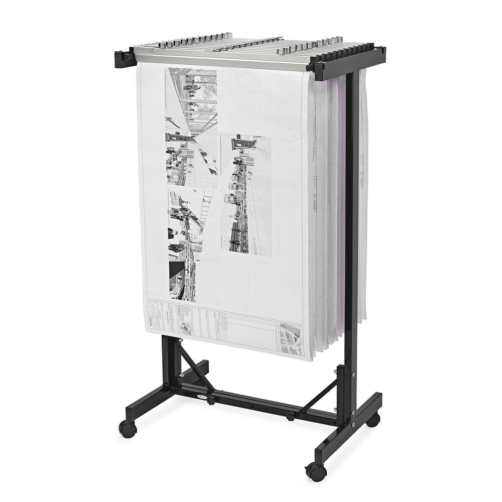 51 in. x 47 in. Portable Expandable Steel Plan Center Hanging File Folder R