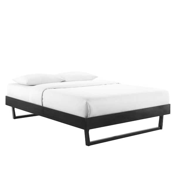 MODWAY Billie in Black Twin Wood Platform Bed Frame