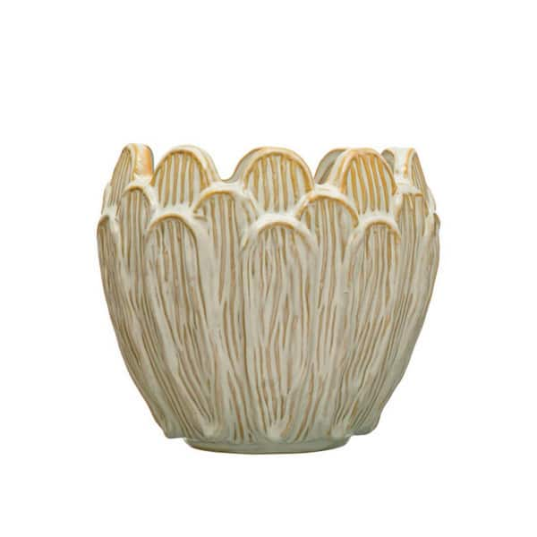 Storied Home 8.12 in. L x 8.12 in. W x 7.12 in. H 8 qts. Reactive Glaze ...