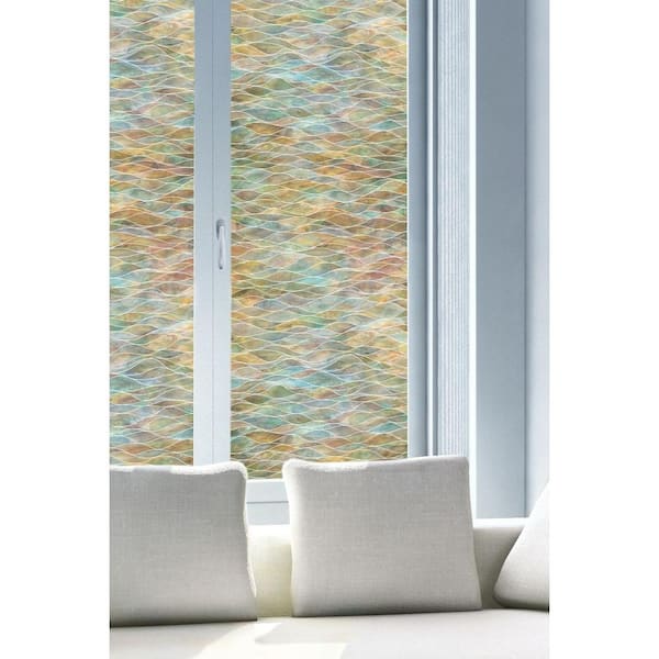 Artscape 24 in. x 36 in. Water Colors Decorative Window Film