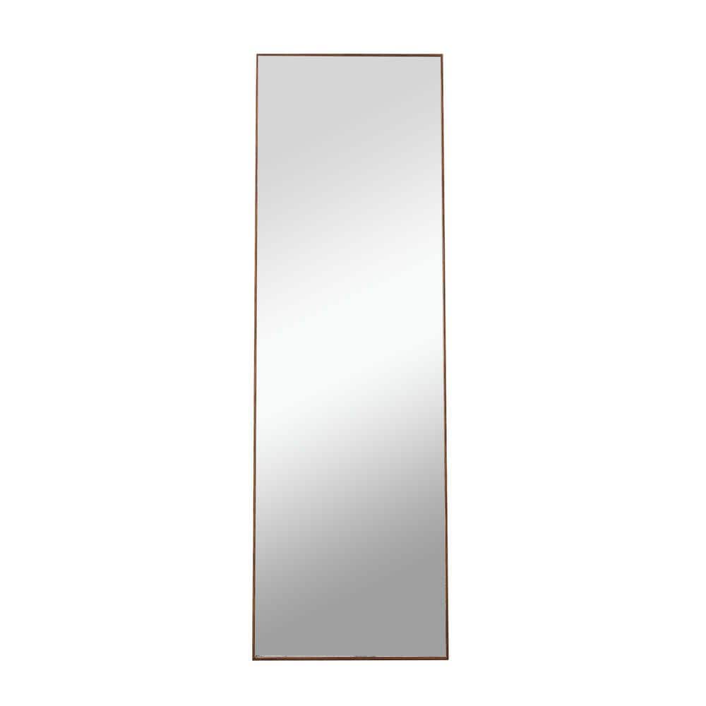17 in. W x 60 in. H Rectangle Framed Floor Standing Mirror, Wall Mirror wit