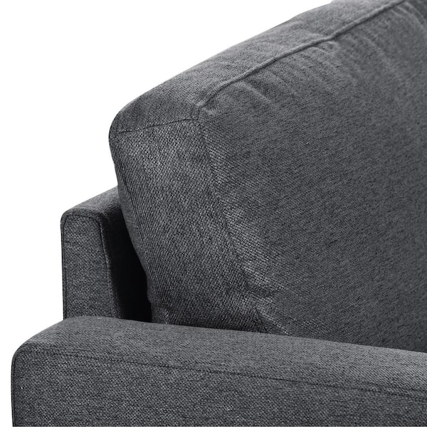 Harper & Bright Designs 88.5 in. W Square Arm 3-Seats Linen Sofa