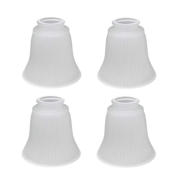 Aspen Creative Corporation 4 5 8 In Frosted Ribbed Ceiling Fan Replacement Glass Shade Pack 23036 - Replacement Glass Shades For Ceiling Light Fitting