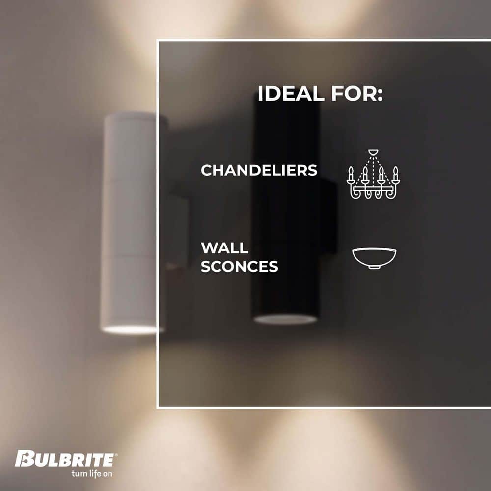 Clear 60 Watt Equivalent Dimmable LED Candelabra Bulb
