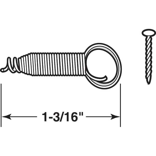 1-3/16 in. Stainless-Steel Screen Spring Latch with Nails (6-pack)