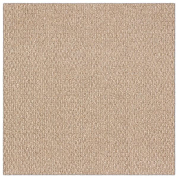 Boone Hobnail Beige Residential 18 in. x 18 in. Peel and Stick Carpet Tile Square (22.5 sq. ft. )