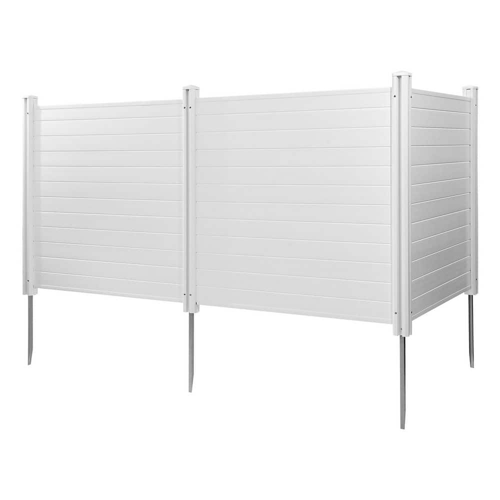 3 Panels Outdoor Privacy Screen, 50 x 3.15 in. White Plastic Privacy 3-Pack Air Conditioner Fence 27.6 in. Ground Stakes price history on PriceWatchPro