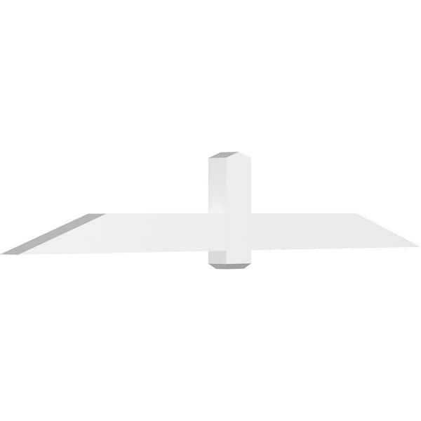 Ekena Millwork Eugene 96 in. W x 16 in. H x 4 in. D Signature Polyurethane Bracket