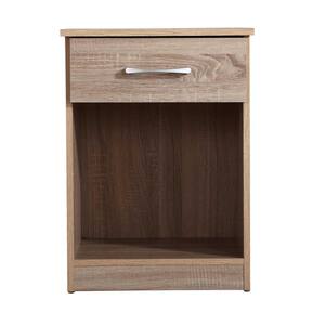 Lindsey 1-Drawer Sandalwood Nightstand (24 in. H x 16 in. W x 18 in. D)