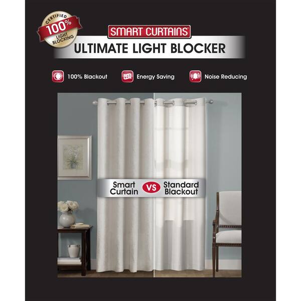 NEW 2 PRINTED SILVER GROMMET PANELS LINED BLACKOUT WINDOW CURTAIN ALMA BROWN 