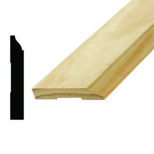 WM 622 9/16 in. x 3-1/2 in. x 96 in. Pine Wood Baseboard Moulding