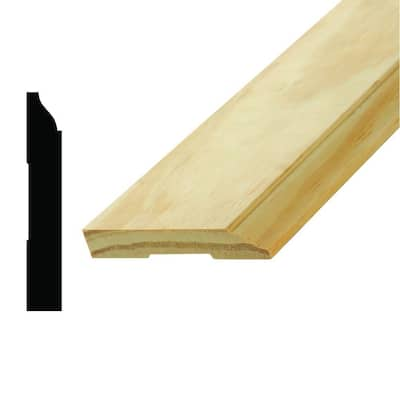 Alexandria Moulding WM 232 1-1/2 in. x 1-1/2 x 96 in. Wood Pine Full ...